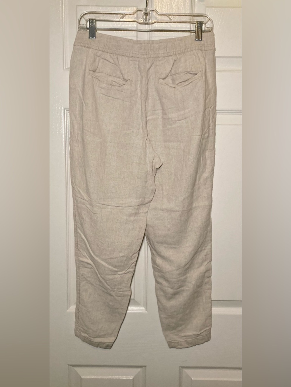 Old Navy 🟣 Size Medium High Raise Straight Taper Linen Blend Pants - Picture 2 of 7